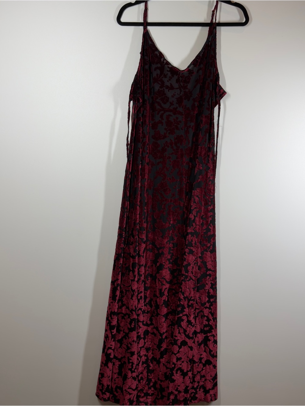 Free People Vibe With You Burnout Velvet Maxi Dress Size Large - Picture 4 of 7
